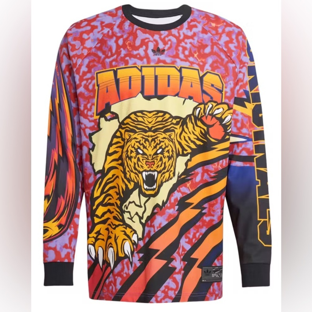 ADIDAS JX1702ADILENIUM  Season 3 Long Sleeve Graphic T-Shirt NEW LIFE-0 Size L